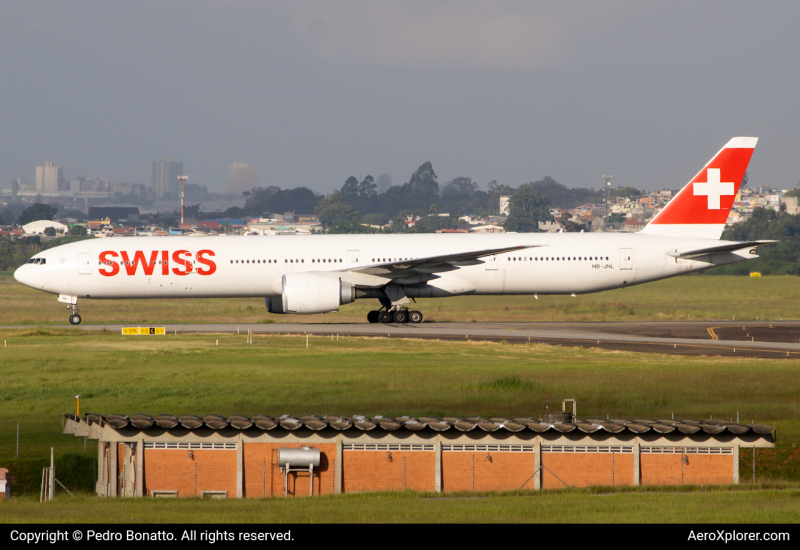 Photo of HB-JNL - Swiss International Air Lines Boeing 777-300ER at GRU on AeroXplorer Aviation Database