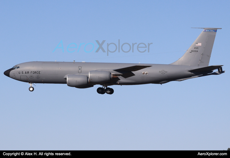 Photo of 58-0094 - USAF - United States Air Force Boeing KC-135 Stratotanker at PSM on AeroXplorer Aviation Database