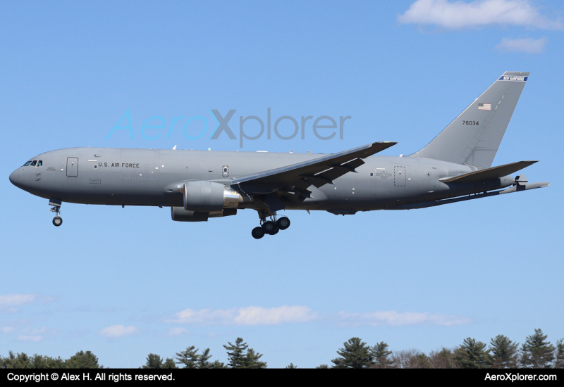 Photo of 17-46034 - USAF - United States Air Force Boeing KC-46A Pegasus at PSM on AeroXplorer Aviation Database
