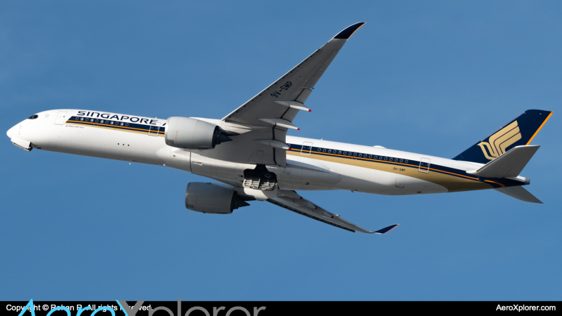 Photo of 9V-SMP - Singapore Airlines Airbus A350-900 at SFO on AeroXplorer Aviation Database