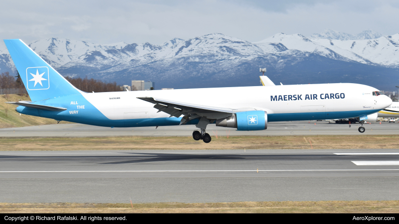 Photo of N495MM - Maersk Air Cargo Boeing 767-300F at ANC on AeroXplorer Aviation Database