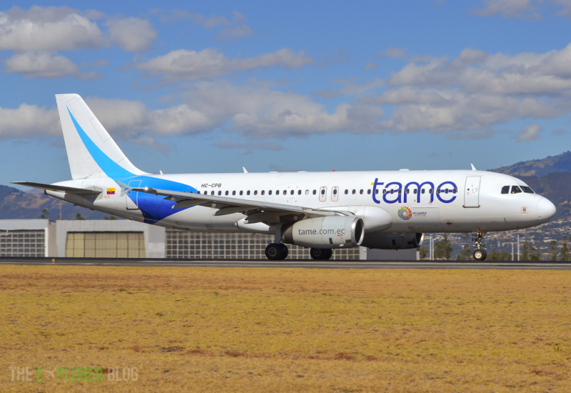 Photo of HC-CPB - Tame Ecuador Airbus A320 at UIO on AeroXplorer Aviation Database