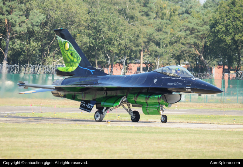 Photo of FA-67 - Belgium - Air Force General Dynamics F-16 Fighting Falcon at EBBL on AeroXplorer Aviation Database