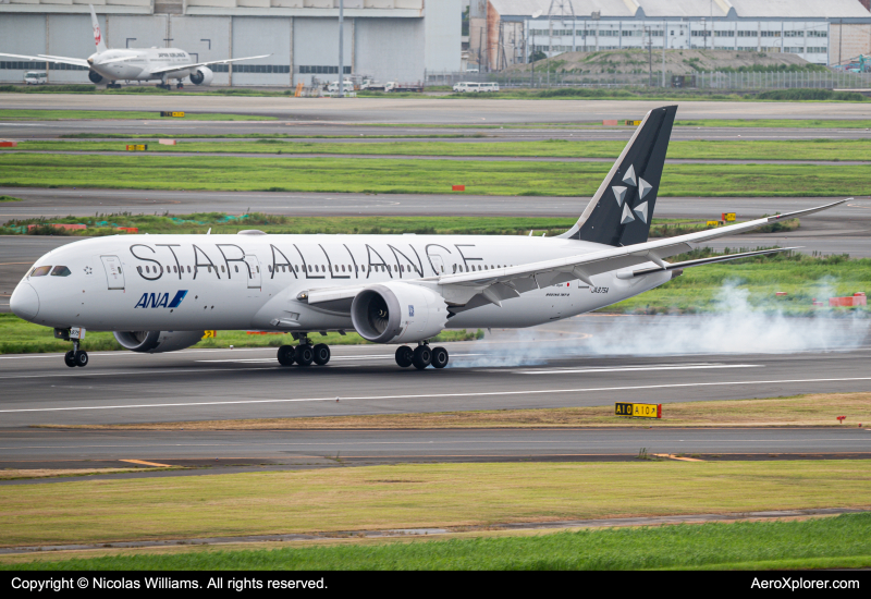 Photo of JA875A - All Nippon Airways Boeing 787-9 at HND on AeroXplorer Aviation Database
