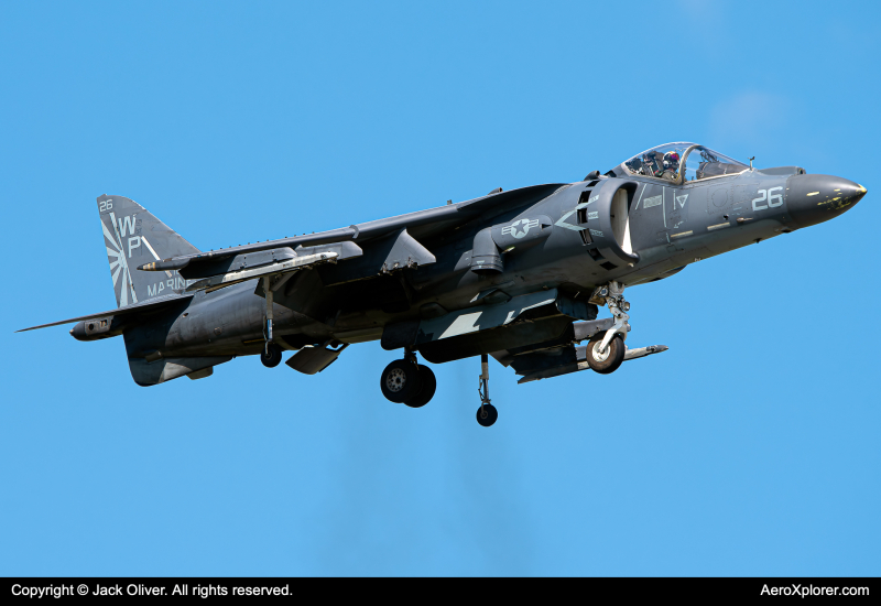 Photo of 165566 - USMC - United States Marine Corp McDonnell Douglas AV-8B Harrier II at BKL on AeroXplorer Aviation Database