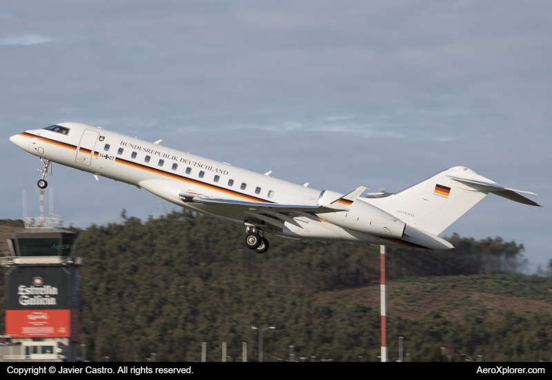 Photo of 14-07 - Luftwaffe  Bombardier BD-700-1A10 Global 6000 at LCG on AeroXplorer Aviation Database