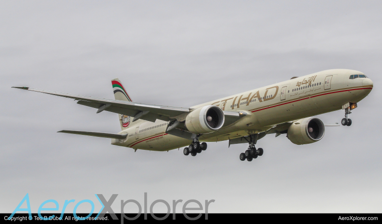 Photo of AG-ETJ - Etihad Airways Boeing 777-300ER at YYZ on AeroXplorer Aviation Database