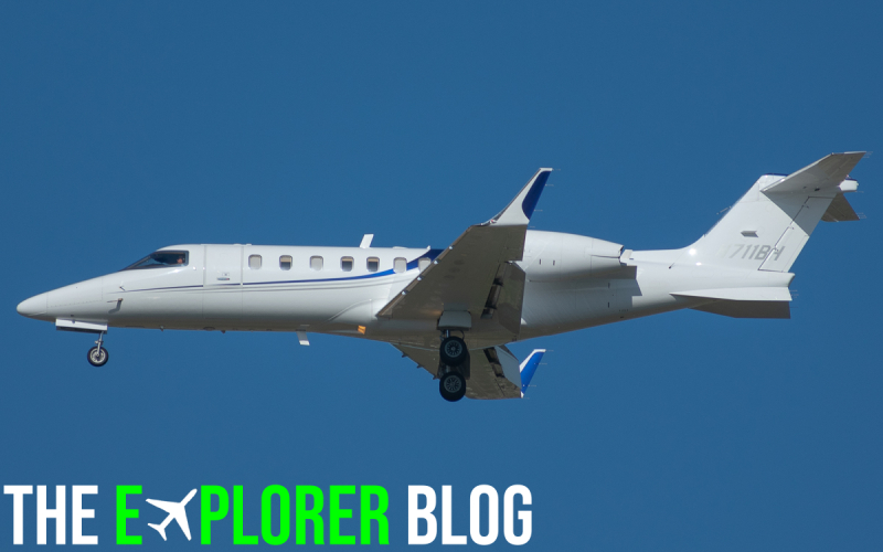 Photo of N711BH - PRIVATE Learjet 45 at DZB on AeroXplorer Aviation Database