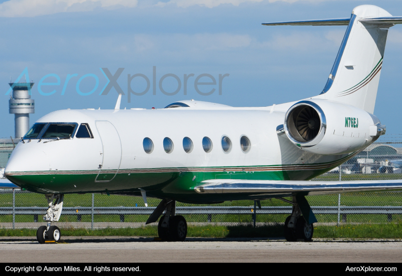 Photo of N76EJ - Private Gulfstream G-IV at YYZ on AeroXplorer Aviation Database