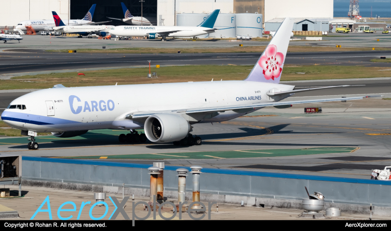 Photo of B-18771 - China Airlines Cargo Boeing 777-F at SFO on AeroXplorer Aviation Database