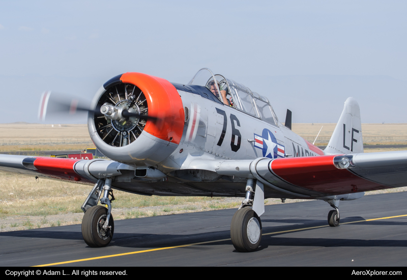 Photo of N767JD - Legacy Flight Museum North American T-6 Texan at POY on AeroXplorer Aviation Database