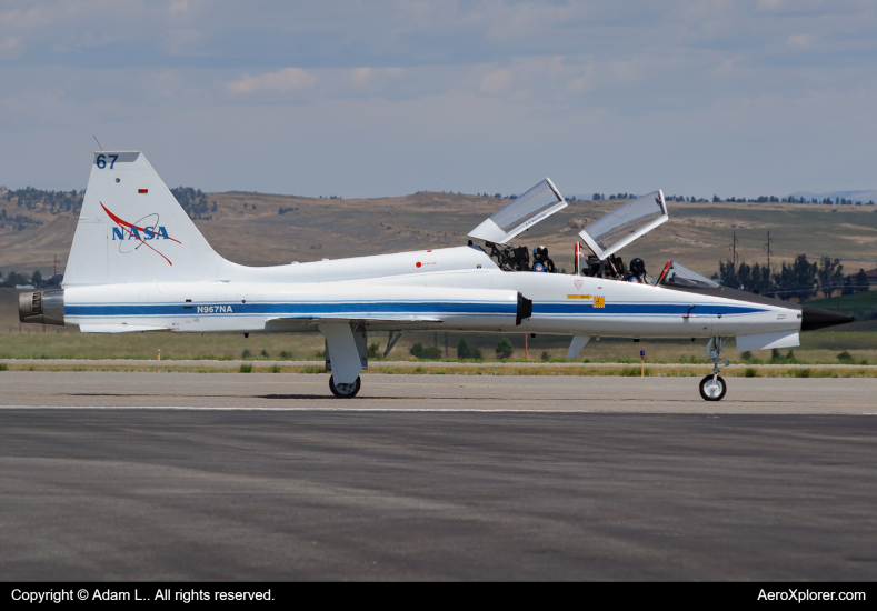 Photo of N967NA - NASA Northrop T-38 Talon at BIL on AeroXplorer Aviation Database