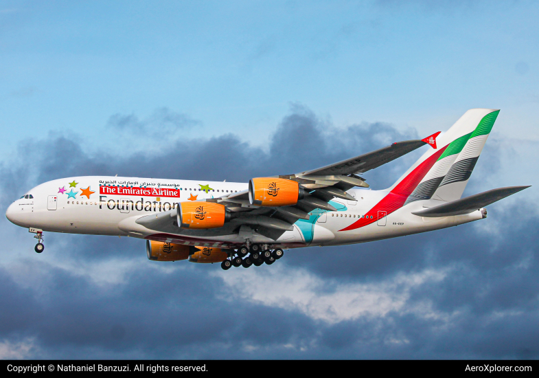 Photo of A6-EEP - Emirates Airbus A380-800 at YYZ on AeroXplorer Aviation Database