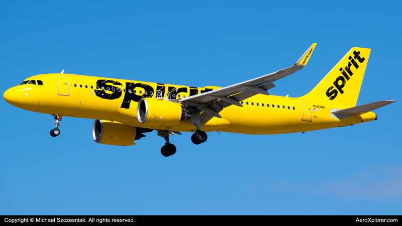 Photo of N910NK - Spirit Airlines Airbus A320NEO at ORD on AeroXplorer Aviation Database
