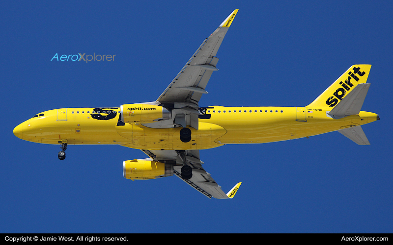 Photo of N646NK - Spirit Airlines Airbus A320 at OAK on AeroXplorer Aviation Database