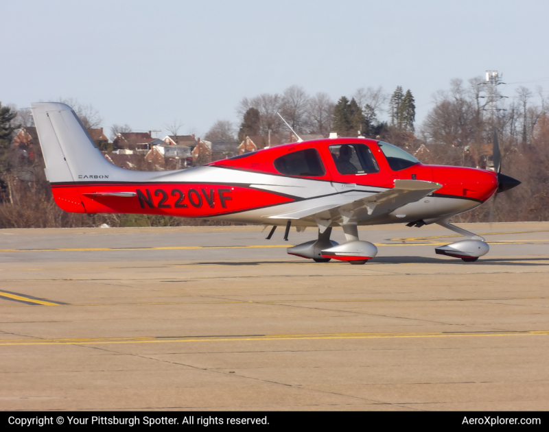 Photo of N220VF - Private Cirrus SR-22 at AGC on AeroXplorer Aviation Database