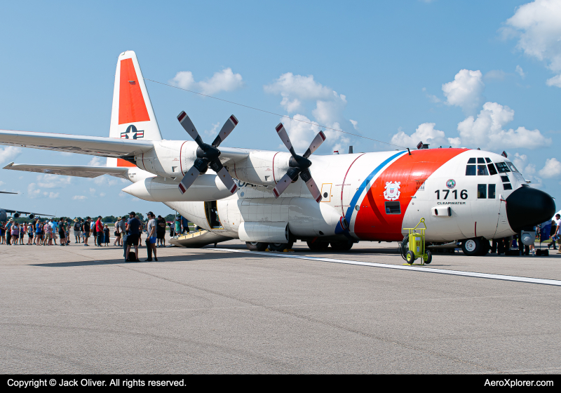 Photo of 1716 - USCG - United States Coast Guard Lockheed HC-130H Hercules at DAY on AeroXplorer Aviation Database