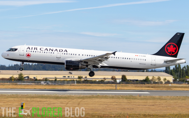 Photo of C-GJWD - Air Canada Airbus A321-200 at YYJ on AeroXplorer Aviation Database