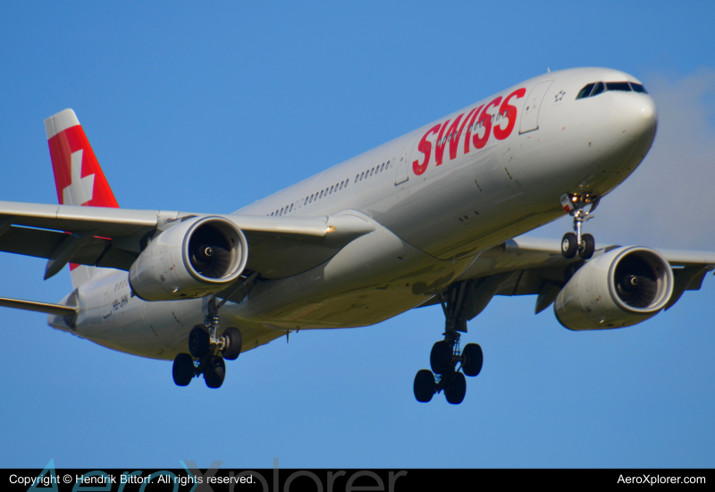 Photo of HB-JHN - Swiss International Air Lines Airbus A330-300 at ZRH on AeroXplorer Aviation Database