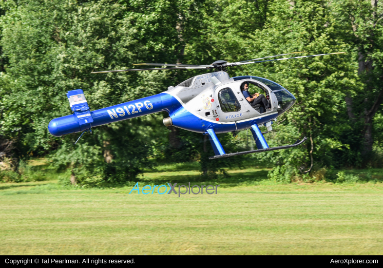 Photo of N912PG - PRIVATAE MD Helicopters MD520N at CGS on AeroXplorer Aviation Database