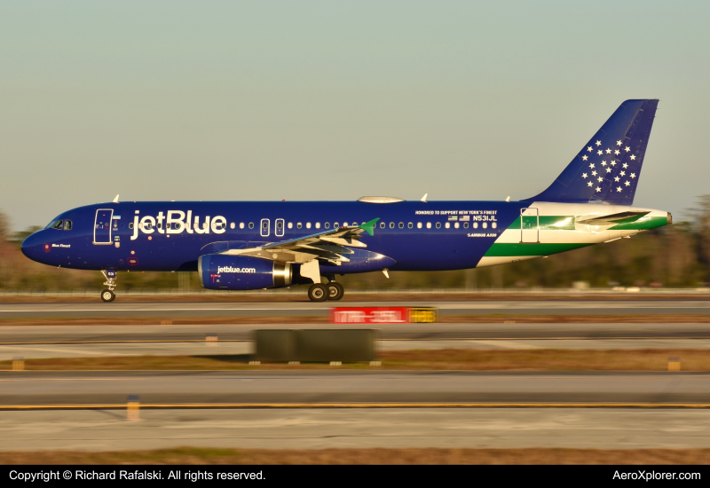 Photo of N531JL - JetBlue Airways Airbus A320 at MCO on AeroXplorer Aviation Database