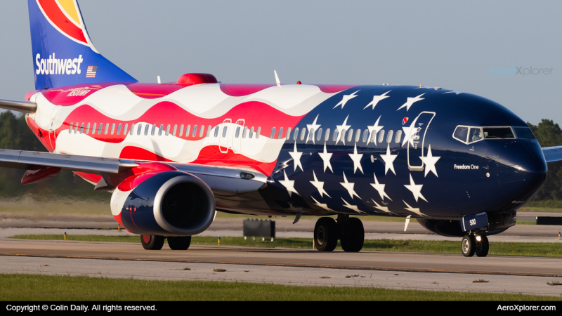 Photo of N500WR - Southwest Airlines Boeing 737-800 at MCO on AeroXplorer Aviation Database