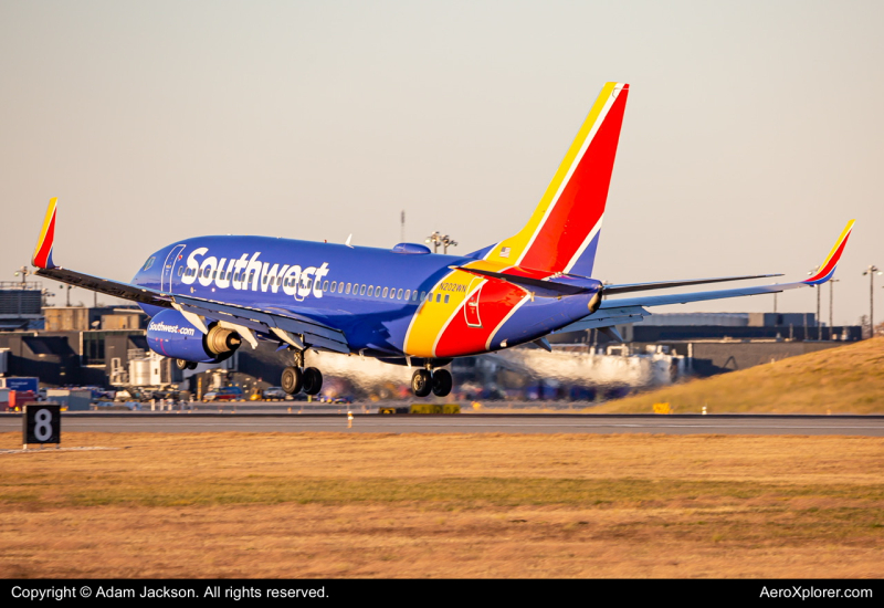 Photo of N202WN - Southwest Airlines Boeing 737-700 at BWI on AeroXplorer Aviation Database