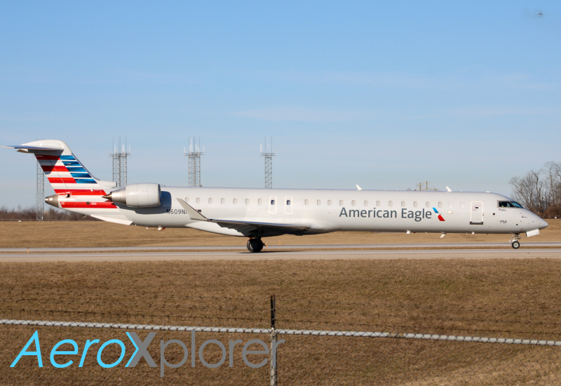 Photo of N609NN - American Airlines Mitsubishi CRJ-900 at CVG on AeroXplorer Aviation Database