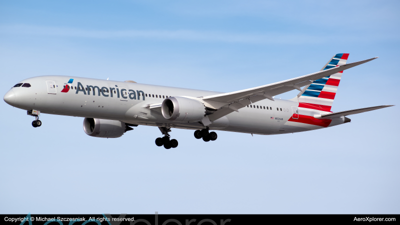 Photo of N826AN - American Airlines Boeing 787-9 at ORD on AeroXplorer Aviation Database