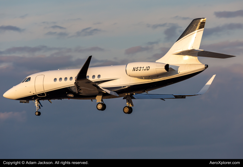 Photo of N531JD - PRIVATE Dassault Falcon 2000LX at BWI on AeroXplorer Aviation Database