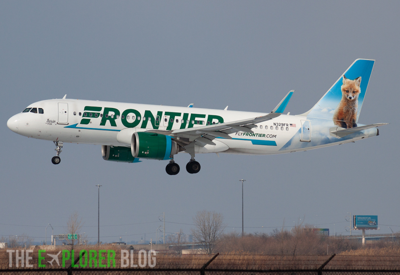 Photo of N329FR - Frontier Airlines Airbus A320NEO at PHL on AeroXplorer Aviation Database