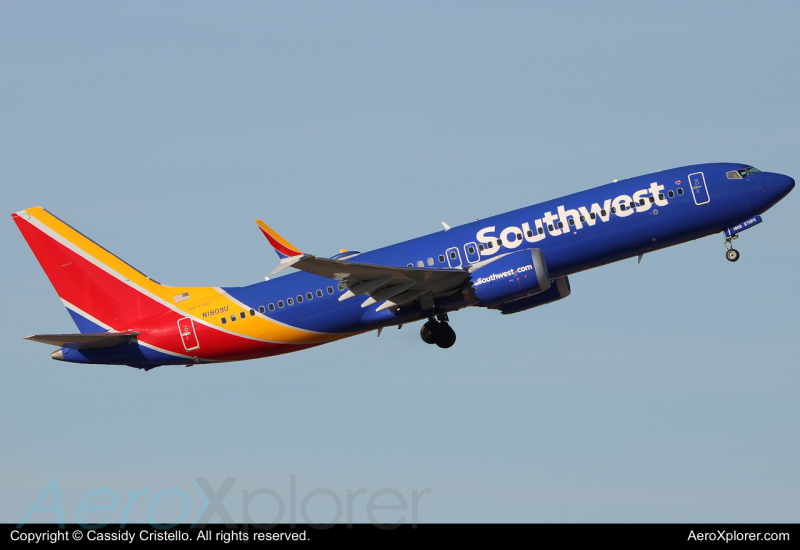 Photo of N1809U - Southwest Airlines Boeing 737 MAX 8 at PHX on AeroXplorer Aviation Database