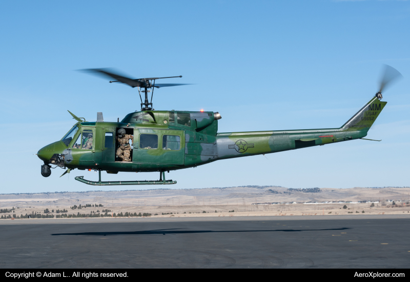 Photo of 69-6652 - USAF - United States Air Force Bell UH-1 Huey/Iroquois  at BIL on AeroXplorer Aviation Database