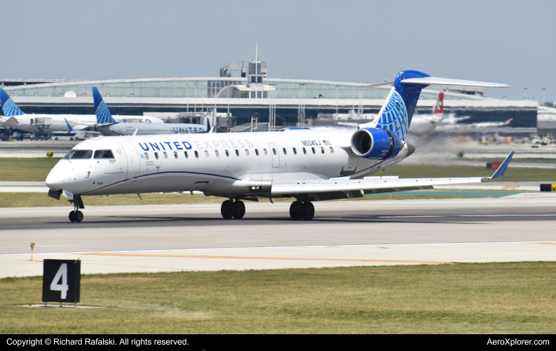 Photo of N504GJ - United Express Mitsubishi CRJ-550 at ORD on AeroXplorer Aviation Database