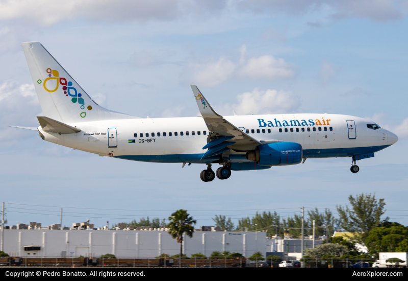 Photo of C6-BFY - Bahamasair Boeing 737-700 at MIA on AeroXplorer Aviation Database