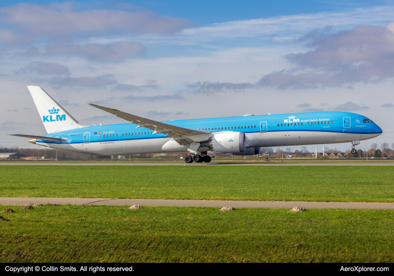 Photo of PH-BKC - KLM Boeing 787-10 at AMS on AeroXplorer Aviation Database