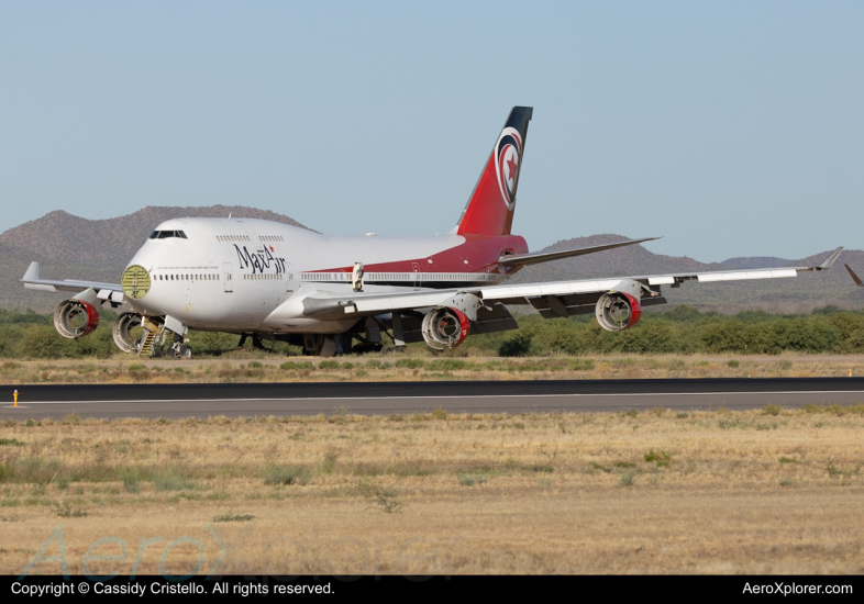 Photo of 5N-DBK - Max Air Boeing 747-400 at MZJ on AeroXplorer Aviation Database