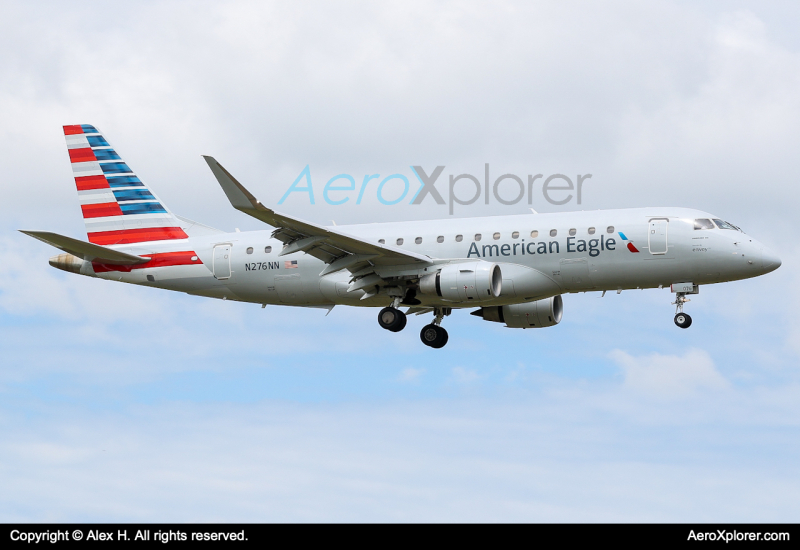 Photo of N276NN - American Eagle Embraer E175 at BDL on AeroXplorer Aviation Database