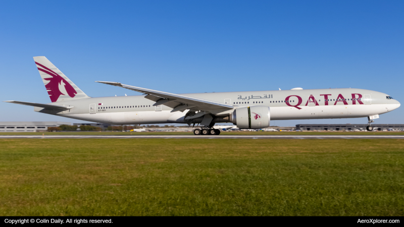 Photo of A7-BEI - Qatar Airways Boeing 777-300ER at IAD on AeroXplorer Aviation Database