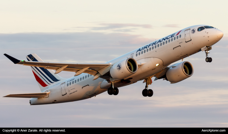 Photo of F-HZUC - Air France Airbus A220-300 at HEL on AeroXplorer Aviation Database