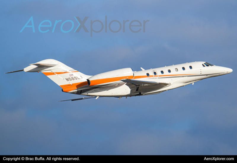 Photo of N589LJ - PRIVATE Cessna Citation 750 X at BOS on AeroXplorer Aviation Database