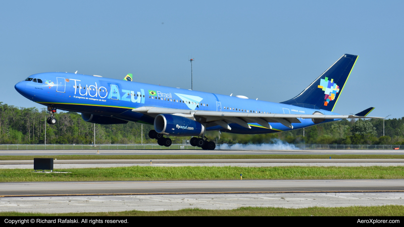Photo of PR-AIT - Azul  Airbus A330-200 at MCO on AeroXplorer Aviation Database
