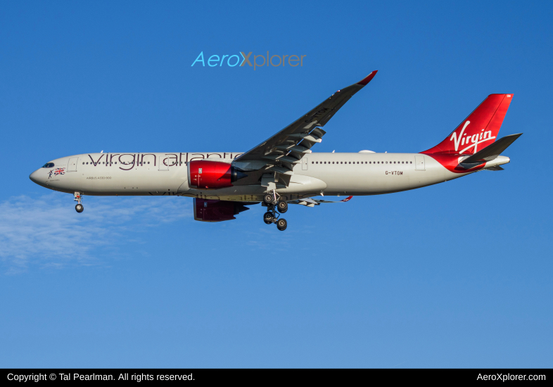 Photo of G-VTOM - Virgin Atlantic Airbus A330-900 at IAD on AeroXplorer Aviation Database