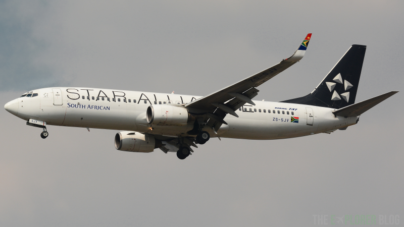 Photo of ZS-SJV - South African Airways Boeing 737-800 at MUC on AeroXplorer Aviation Database