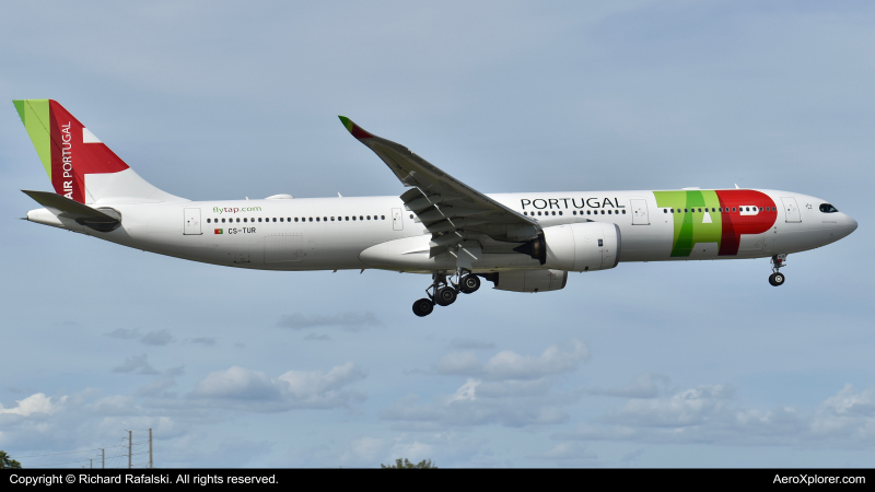Photo of CS-TUR - TAP Air Portugal Airbus A330-900 at MIA on AeroXplorer Aviation Database