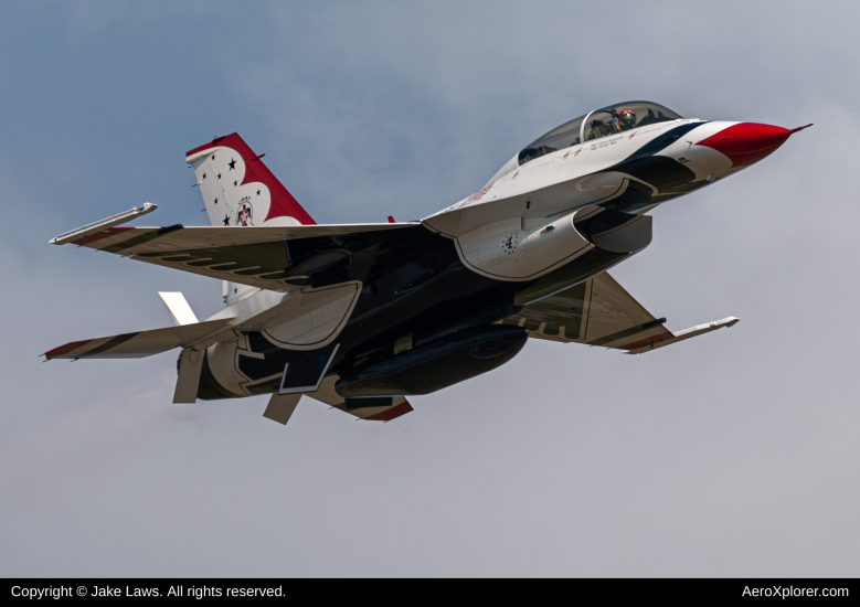 Photo of 91-0467 - USAF - United States Air Force General Dynamics F-16 Fighting Falcon at OFF on AeroXplorer Aviation Database