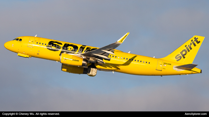 Photo of N654NK - Spirit Airlines Airbus A320 at DTW on AeroXplorer Aviation Database