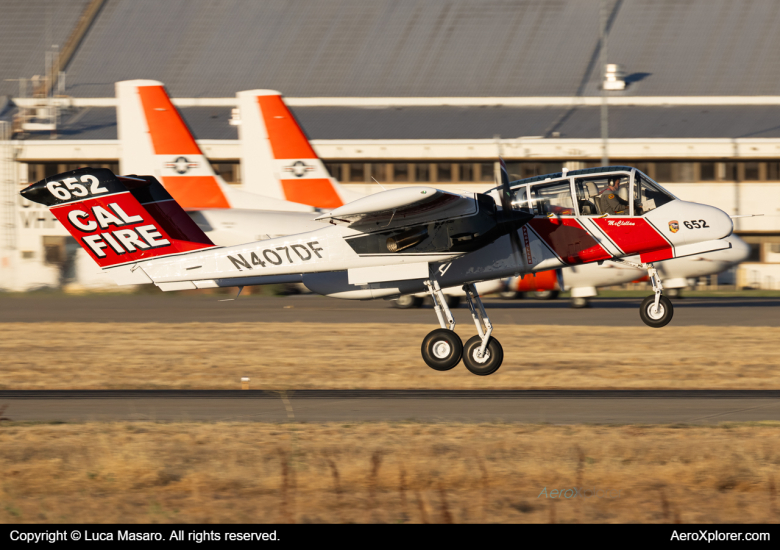 Photo of N407DF - Cal Fire North American OV-10 at MCC on AeroXplorer Aviation Database
