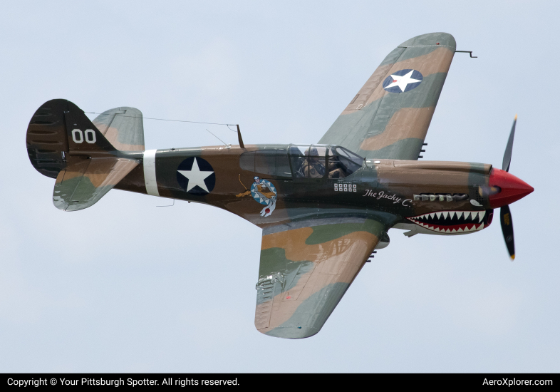 Photo of NX1232N - PRIVATE Curtiss P-40 Warhawk  at LBE on AeroXplorer Aviation Database