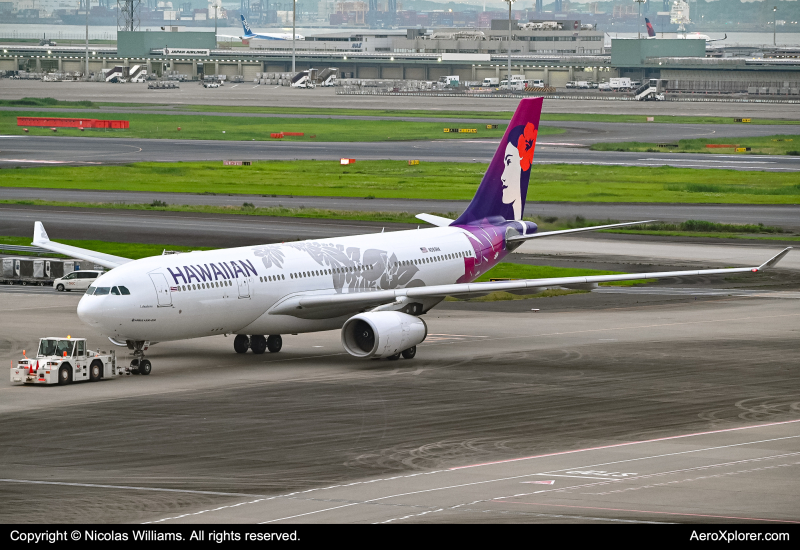Photo of N393HA - Hawaiian Airlines Airbus A330-200 at HND on AeroXplorer Aviation Database